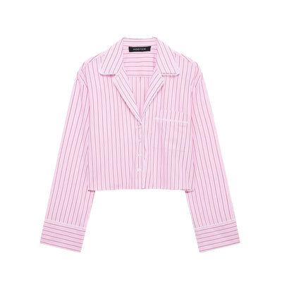 Luxe Loungewear Set – Striped Pink Elegance