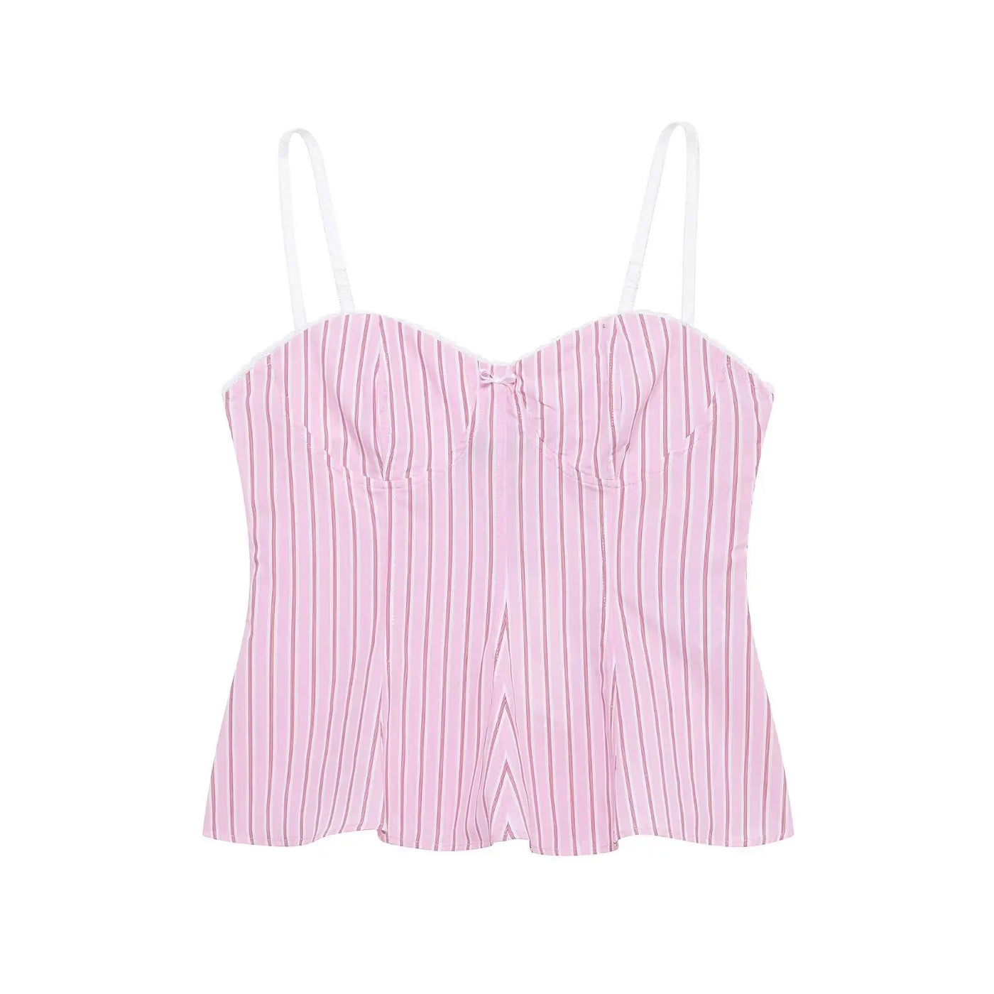 Luxe Loungewear Set – Striped Pink Elegance