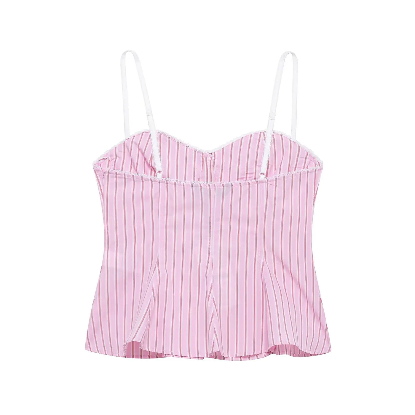 Luxe Loungewear Set – Striped Pink Elegance